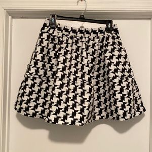 Houndstooth Express Flared Skirt